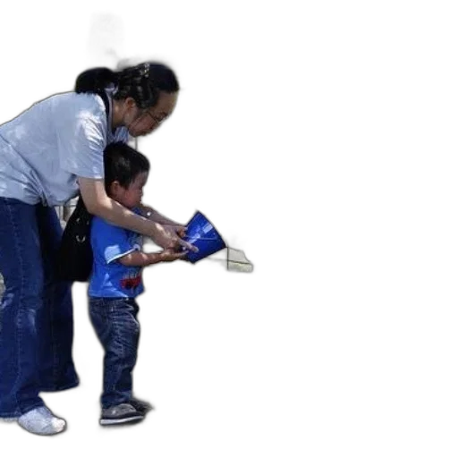 weapon, woman, child, feed transparent PNG cut-out