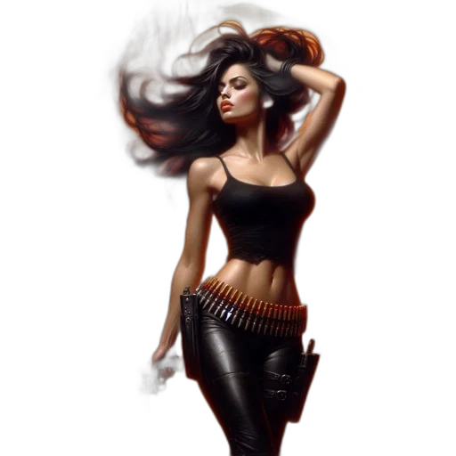 fantasy art, concept art, comic book art, photorealistic transparent PNG cut-out