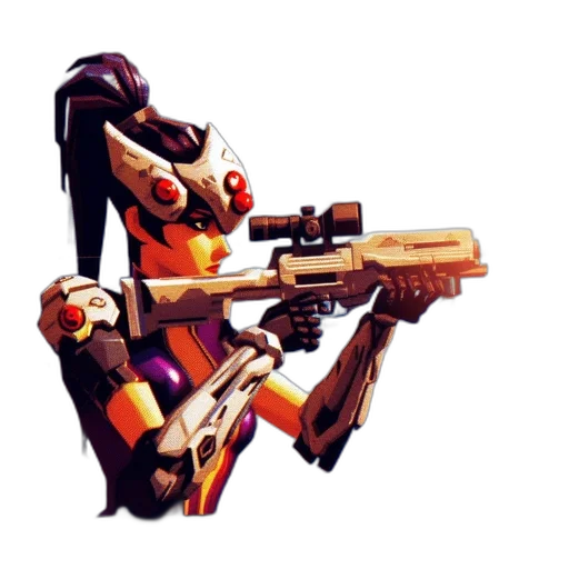 weapon, robot, staff, concept art transparent PNG cut-out