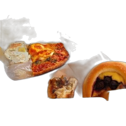 food, 3d render, variety, pastries transparent PNG cut-out