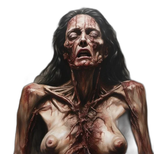 face, creature, dress, concept art transparent PNG cut-out