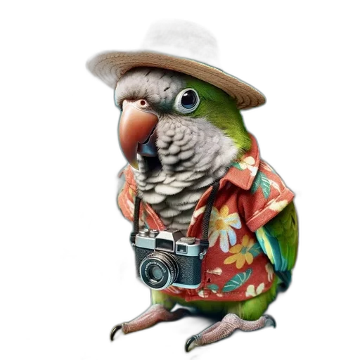 animal, hat, staff, jacket transparent PNG cut-out