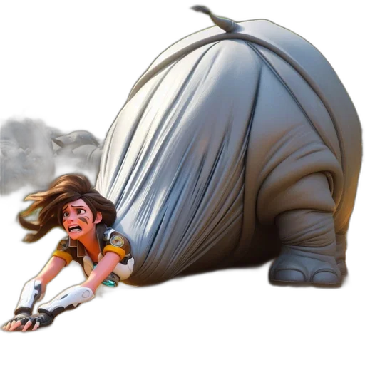 creature, animal, concept art, 3d render transparent PNG cut-out