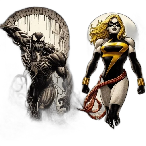 comic book art, concept art, fantasy art, golden transparent PNG cut-out