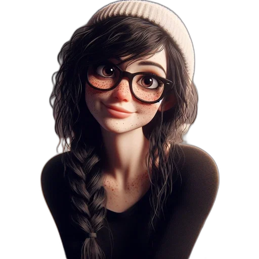 hat, face, hair, dress transparent PNG cut-out