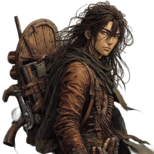 weapon, fantasy art, concept art, comic book art transparent PNG cut-out