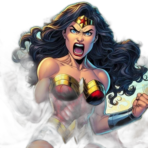 comic book art, concept art, fantasy art, cartoon transparent PNG cut-out