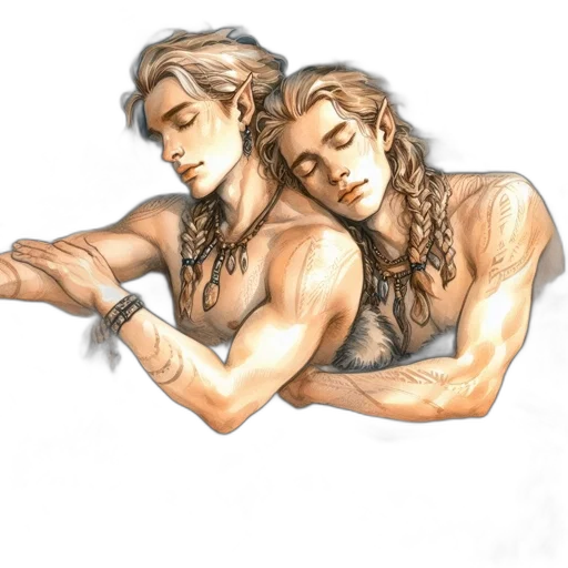fantasy art, watercolor, concept art, photorealistic transparent PNG cut-out