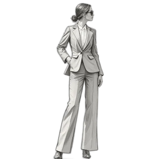 jacket, staff, concept art, cartoon transparent PNG cut-out