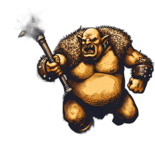 staff, creature, concept art, fantasy art transparent PNG cut-out