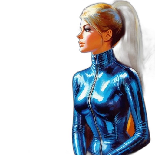 jacket, dress, comic book art, concept art transparent PNG cut-out