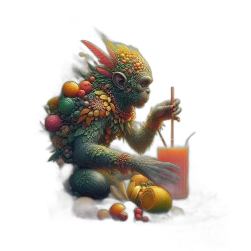 dragon, creature, food, robot transparent PNG cut-out