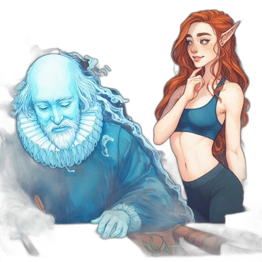 dress, fantasy art, concept art, watercolor transparent PNG cut-out