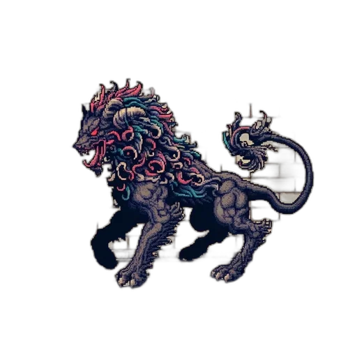 dragon, staff, creature, animal transparent PNG cut-out