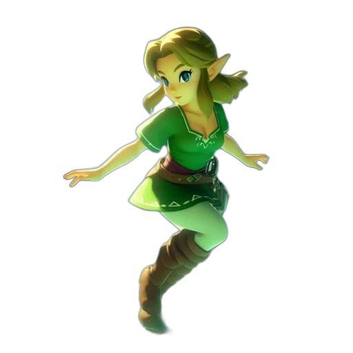 dress, staff, mask, 3d render transparent PNG cut-out
