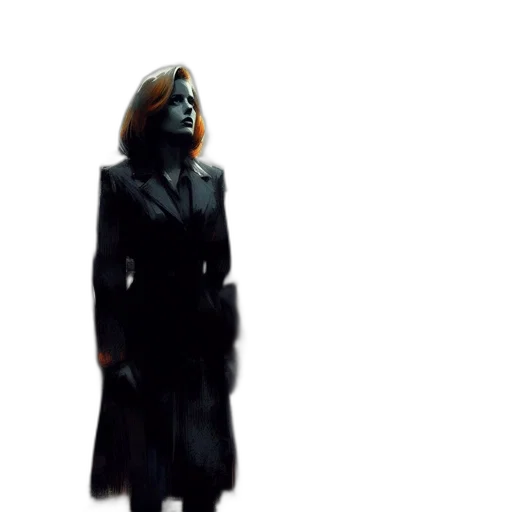jacket, dress, staff, robot transparent PNG cut-out