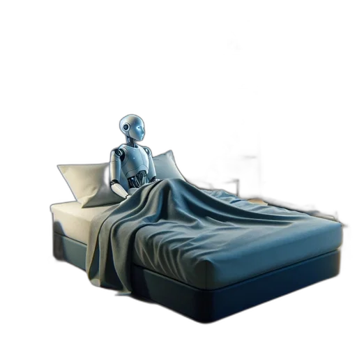 robot, furniture, 3d render, concept art transparent PNG cut-out
