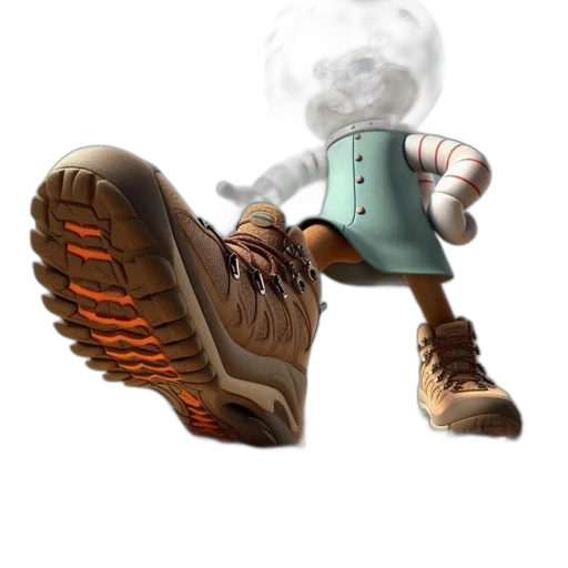 shoes, robot, weapon, creature transparent PNG cut-out