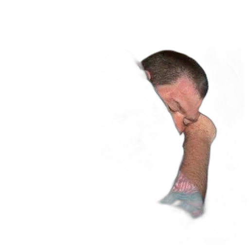 staff, hair, face, mask transparent PNG cut-out