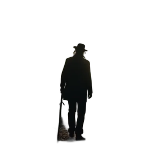 hat, staff, jacket, weapon transparent PNG cut-out