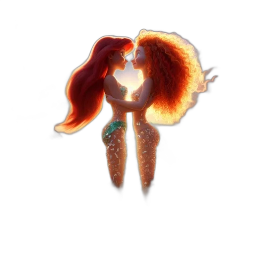 staff, hair, jewelry, fantasy art transparent PNG cut-out