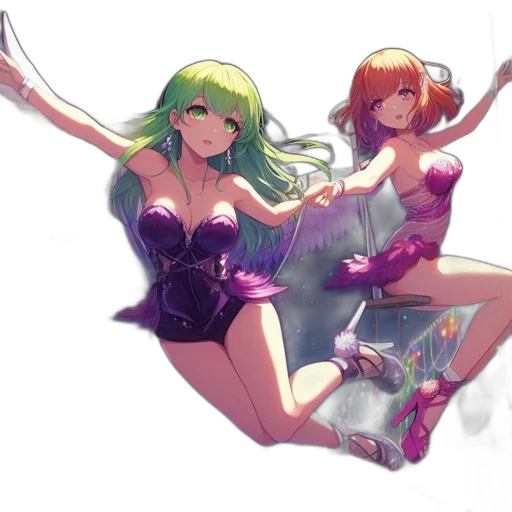 dress, weapon, concept art, vaporwave transparent PNG cut-out