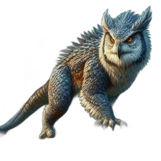 dragon, creature, animal, staff transparent PNG cut-out