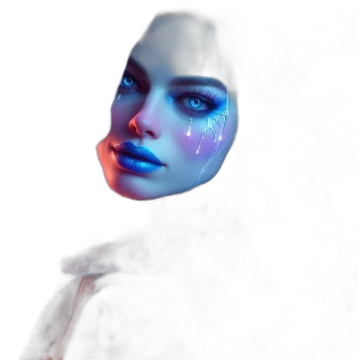 face, mask, robot, creature transparent PNG cut-out