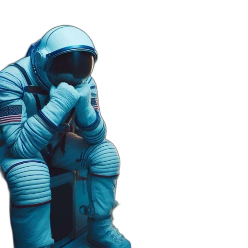 jacket, concept art, outer space, blue transparent PNG cut-out