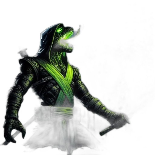 dragon, mask, staff, sword transparent PNG cut-out