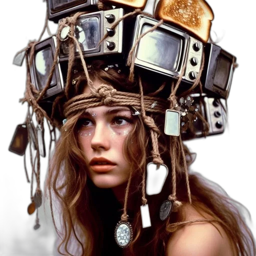 crown, hat, jewelry, robot transparent PNG cut-out
