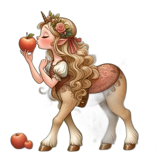 crown, staff, animal, fantasy art transparent PNG cut-out