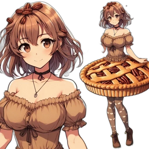 dress, food, pixel art, concept art transparent PNG cut-out