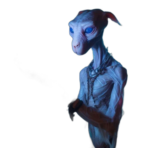 staff, creature, robot, mask transparent PNG cut-out