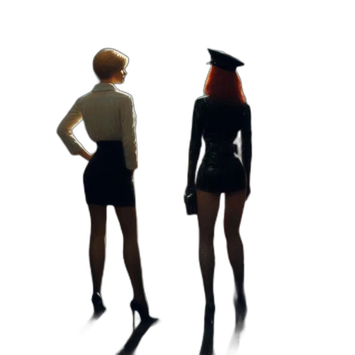 dress, staff, hat, jacket transparent PNG cut-out