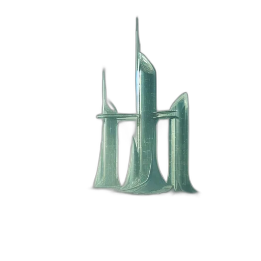 building, crown, 3d render, concept art transparent PNG cut-out