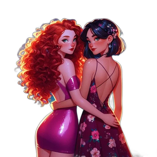 dress, concept art, comic book art, fantasy art transparent PNG cut-out