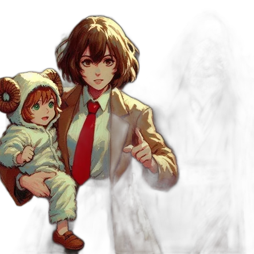 concept art, anime, pixel art, watercolor transparent PNG cut-out
