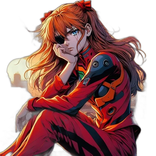 jacket, mask, anime, comic book art transparent PNG cut-out