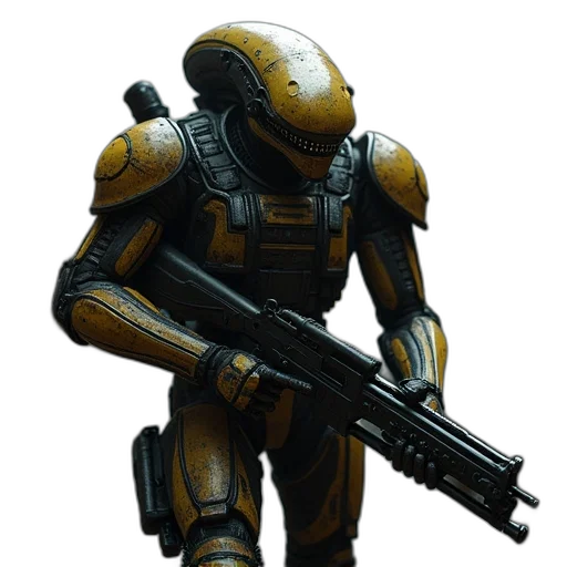 robot, weapon, staff, concept art transparent PNG cut-out