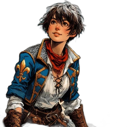 jacket, sword, weapon, face transparent PNG cut-out
