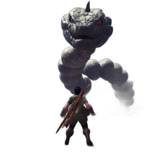 weapon, staff, dragon, creature transparent PNG cut-out
