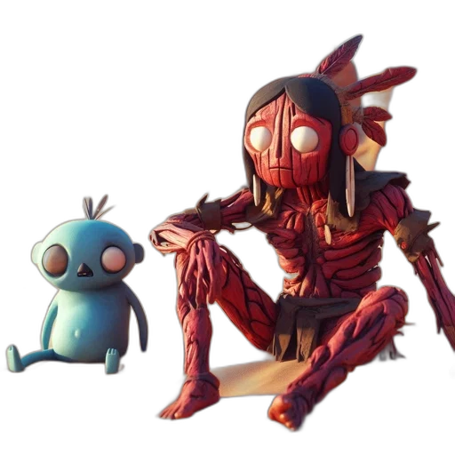 creature, staff, animal, robot transparent PNG cut-out