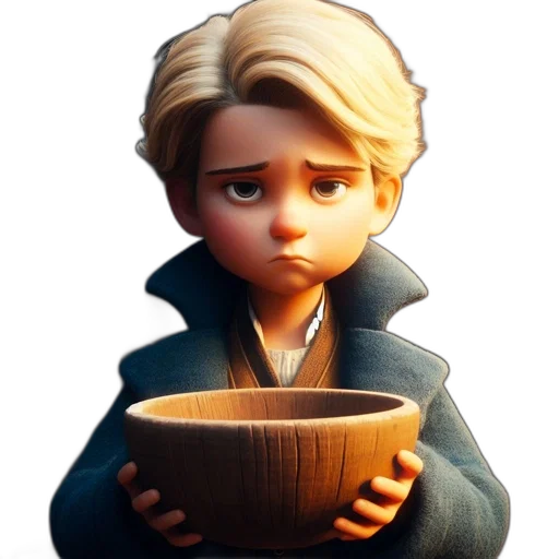 food, face, concept art, 3d render transparent PNG cut-out