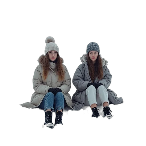 jacket, hat, 3d render, concept art transparent PNG cut-out
