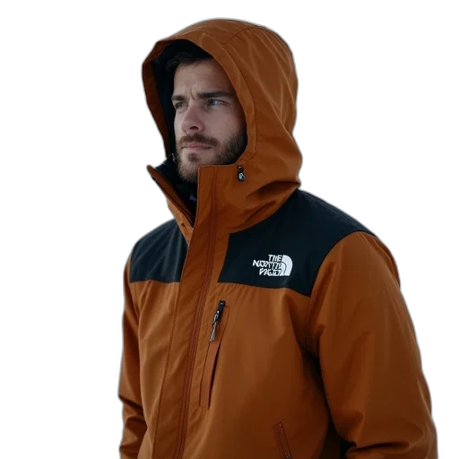 jacket, face, staff, creature transparent PNG cut-out
