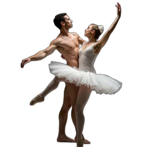 photorealistic, concept art, male, ballet transparent PNG cut-out