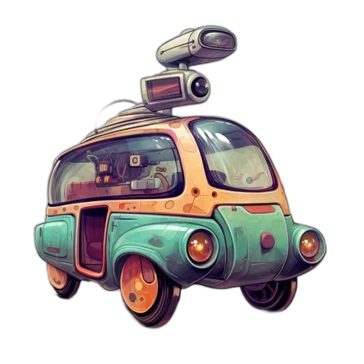 car, robot, animal, weapon transparent PNG cut-out