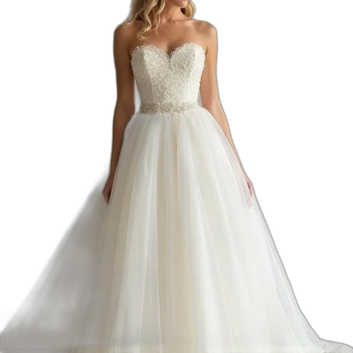 dress, beautiful, ivory, gown transparent PNG cut-out