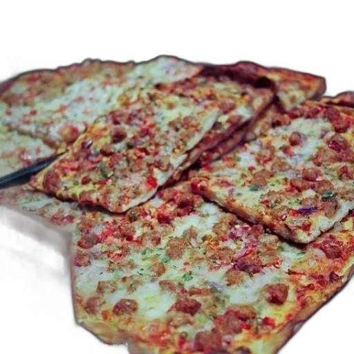 food, 3d render, close-up, pizza transparent PNG cut-out